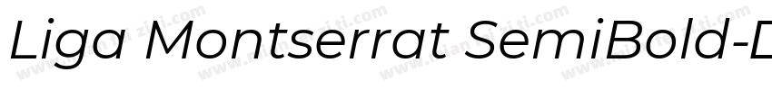 Liga Montserrat SemiBold字体转换